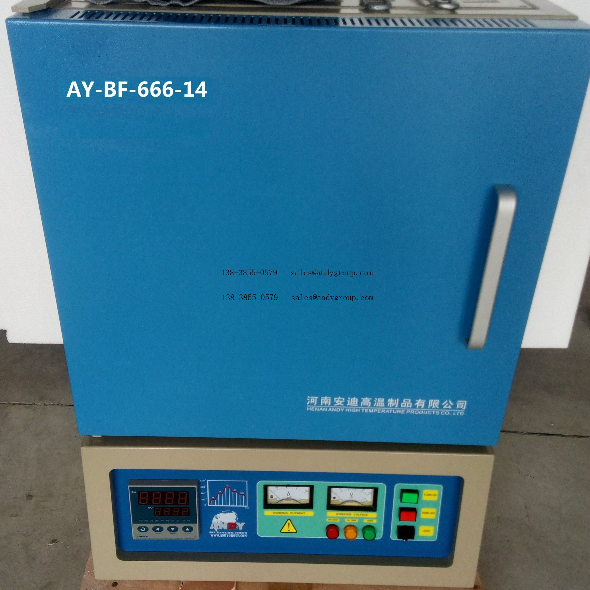 1400度马弗炉 触摸屏温控仪 可远程操控 更耐用高级炉膛 250 X 250 X 300MM